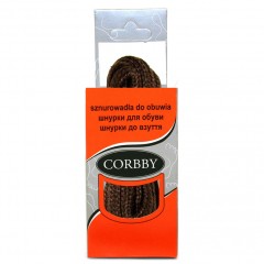 Шнурки для обуви 60см. круглые средние (012 - коричневые) CORBBY арт.corb5003c